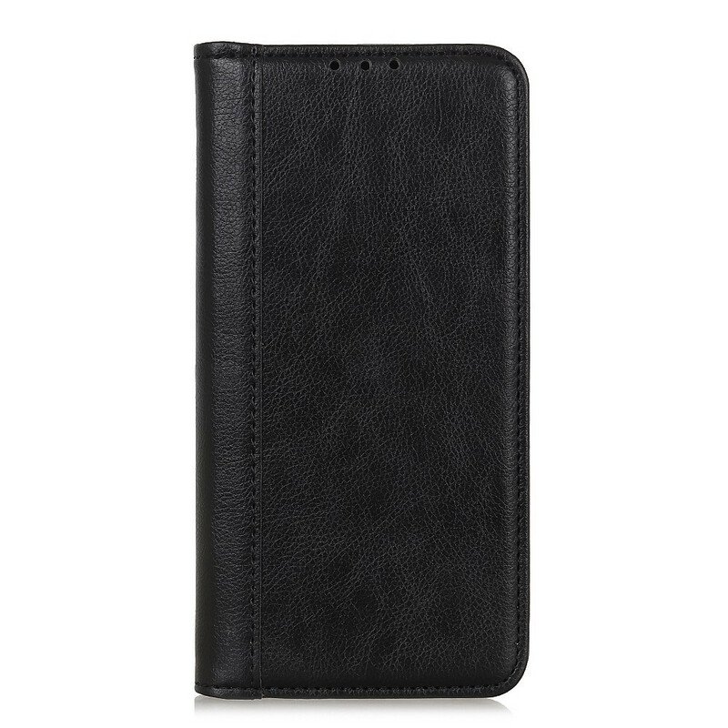 Etui Na Telefon do Samsung Galaxy S21 5G Etui Folio Elegancka Dwoina Skóry Liczi